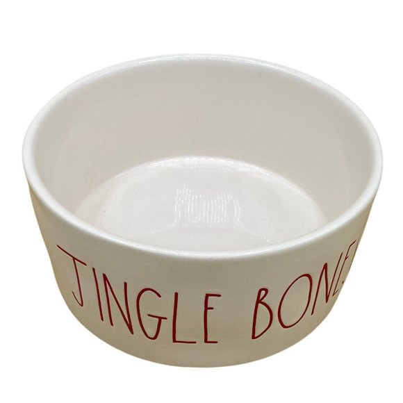 Rae Dunn Other - Rae Dunn Jingle Bones Large Dog Bowl Christmas 2018 6" Bowl